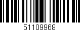 Código de barras (EAN, GTIN, SKU, ISBN): '51109968'