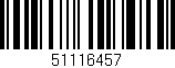 Código de barras (EAN, GTIN, SKU, ISBN): '51116457'