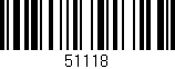 Código de barras (EAN, GTIN, SKU, ISBN): '51118'