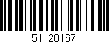 Código de barras (EAN, GTIN, SKU, ISBN): '51120167'