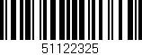 Código de barras (EAN, GTIN, SKU, ISBN): '51122325'