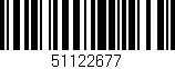 Código de barras (EAN, GTIN, SKU, ISBN): '51122677'