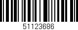 Código de barras (EAN, GTIN, SKU, ISBN): '51123686'