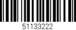 Código de barras (EAN, GTIN, SKU, ISBN): '51133222'