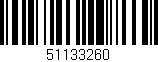 Código de barras (EAN, GTIN, SKU, ISBN): '51133260'
