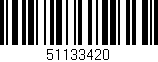 Código de barras (EAN, GTIN, SKU, ISBN): '51133420'