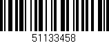 Código de barras (EAN, GTIN, SKU, ISBN): '51133458'