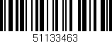 Código de barras (EAN, GTIN, SKU, ISBN): '51133463'