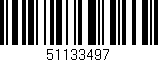 Código de barras (EAN, GTIN, SKU, ISBN): '51133497'