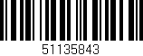 Código de barras (EAN, GTIN, SKU, ISBN): '51135843'