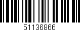 Código de barras (EAN, GTIN, SKU, ISBN): '51136866'