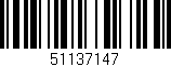 Código de barras (EAN, GTIN, SKU, ISBN): '51137147'