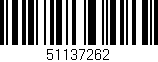 Código de barras (EAN, GTIN, SKU, ISBN): '51137262'