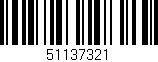 Código de barras (EAN, GTIN, SKU, ISBN): '51137321'
