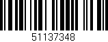 Código de barras (EAN, GTIN, SKU, ISBN): '51137348'