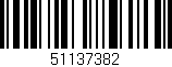 Código de barras (EAN, GTIN, SKU, ISBN): '51137382'