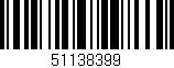 Código de barras (EAN, GTIN, SKU, ISBN): '51138399'