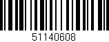 Código de barras (EAN, GTIN, SKU, ISBN): '51140608'