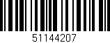 Código de barras (EAN, GTIN, SKU, ISBN): '51144207'