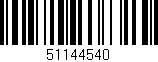 Código de barras (EAN, GTIN, SKU, ISBN): '51144540'