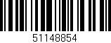 Código de barras (EAN, GTIN, SKU, ISBN): '51148854'