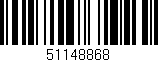 Código de barras (EAN, GTIN, SKU, ISBN): '51148868'