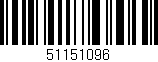 Código de barras (EAN, GTIN, SKU, ISBN): '51151096'