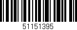 Código de barras (EAN, GTIN, SKU, ISBN): '51151395'