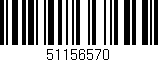 Código de barras (EAN, GTIN, SKU, ISBN): '51156570'