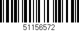 Código de barras (EAN, GTIN, SKU, ISBN): '51156572'