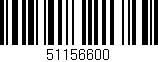 Código de barras (EAN, GTIN, SKU, ISBN): '51156600'