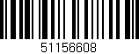 Código de barras (EAN, GTIN, SKU, ISBN): '51156608'