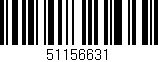 Código de barras (EAN, GTIN, SKU, ISBN): '51156631'