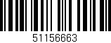 Código de barras (EAN, GTIN, SKU, ISBN): '51156663'