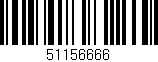 Código de barras (EAN, GTIN, SKU, ISBN): '51156666'