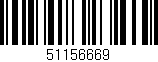Código de barras (EAN, GTIN, SKU, ISBN): '51156669'