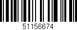 Código de barras (EAN, GTIN, SKU, ISBN): '51156674'