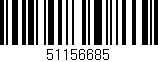 Código de barras (EAN, GTIN, SKU, ISBN): '51156685'