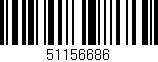 Código de barras (EAN, GTIN, SKU, ISBN): '51156686'