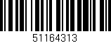 Código de barras (EAN, GTIN, SKU, ISBN): '51164313'