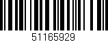 Código de barras (EAN, GTIN, SKU, ISBN): '51165929'