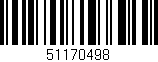 Código de barras (EAN, GTIN, SKU, ISBN): '51170498'