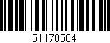 Código de barras (EAN, GTIN, SKU, ISBN): '51170504'