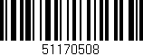 Código de barras (EAN, GTIN, SKU, ISBN): '51170508'