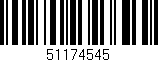Código de barras (EAN, GTIN, SKU, ISBN): '51174545'