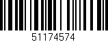 Código de barras (EAN, GTIN, SKU, ISBN): '51174574'
