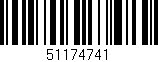 Código de barras (EAN, GTIN, SKU, ISBN): '51174741'