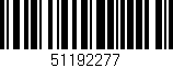 Código de barras (EAN, GTIN, SKU, ISBN): '51192277'