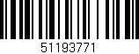 Código de barras (EAN, GTIN, SKU, ISBN): '51193771'