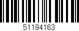 Código de barras (EAN, GTIN, SKU, ISBN): '51194163'
